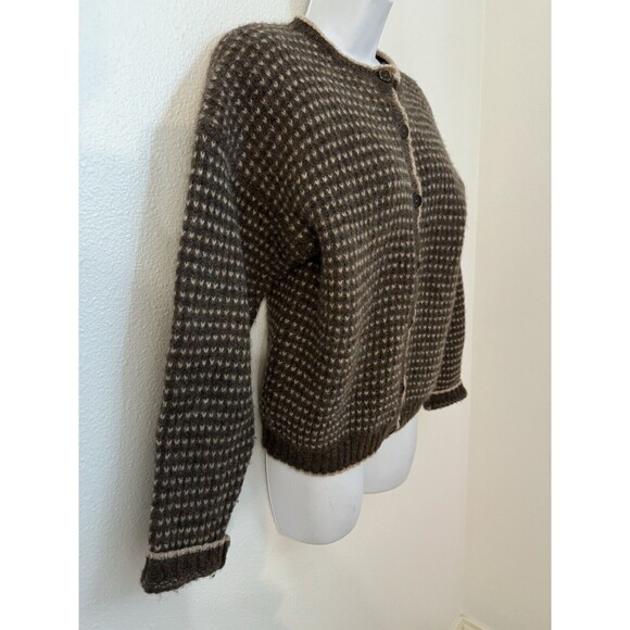 Woolrich Brown and Cream Women's Cardigan Sweater - Picture 4 of 8